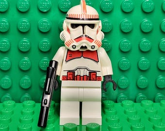 LEGO® Star Wars Episodio 3 Soldado de choque clon con bláster Fase 2 Raro, 4 minifiguras LEGO®, minifigura LEGO®