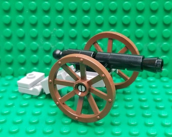 Custom Cannon Revolutionary War Civil War Cavalry War of 1812, Defensive, War, Genuine LEGO®