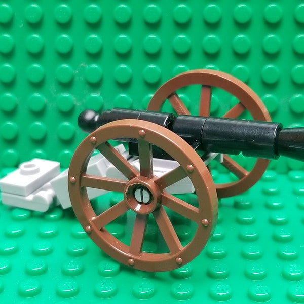 Custom Cannon Revolutionary War Civil War Cavalry War of 1812, Defensive, War, Genuine LEGO®