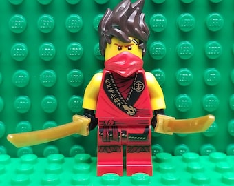 LEGO Ninjago Legacy Rebooted Kai With Spiky Hair and Dual Katana s LEGO Minifigure Minifig Etsy UK