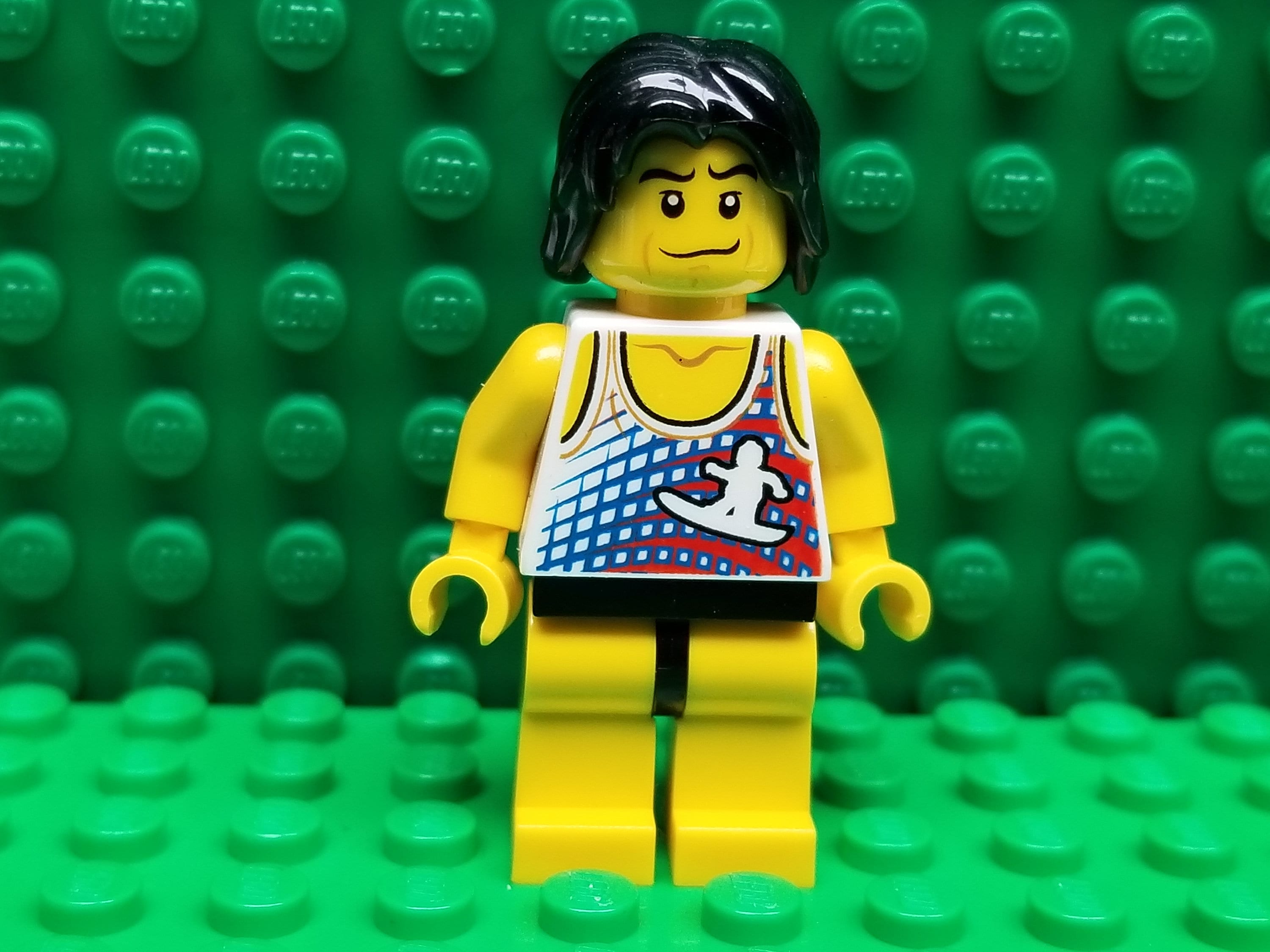 Lego surfer minifigure sales