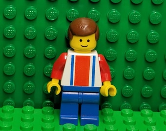 LEGO® Sports Soccer Soccer Player Red White and Blue Torso on Front, Number 10 on Back, Minifigure, Minifig