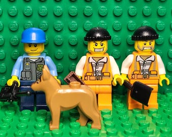 LEGO® Custom Prison Jail Work Crew, Chain Gang,  Minifigure,  Minifig, LEGO®