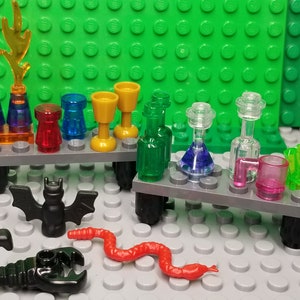 LEGO® Minifigure Accessory Crazy Scientist Wizard Lab Laboratory Pack Genuine LEGO® Flask, Glass, Cup, Bottle, Experiments