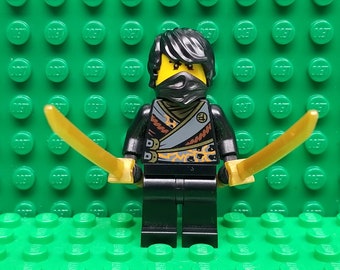 LEGO® Ninjago The Golden Weapons Cole Techno Robe Black Ninja, LEGO® Minifigure, LEGO® Minifig