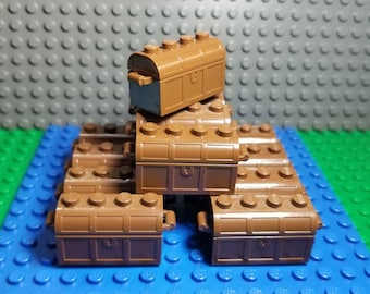 LEGO® Pirate Chest 2PK, Diamond, Emerald, Ruby, Gems, Jewels, Gold Coins, Doubloons, Treasure Map, Treasure Key