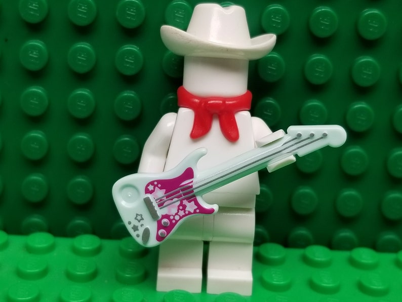 LEGO® Minifigure Accessory Light Aqua Electric Guitar, Music ...