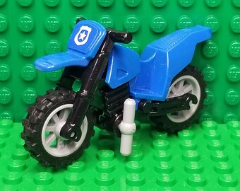 LEGO® City Dirt Bike Motorcycle Blue, LEGO® Minifigure, LEGO® Minifig