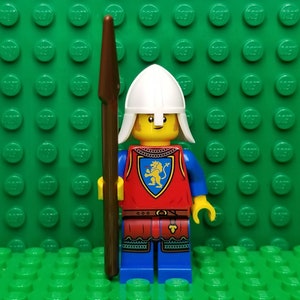 LEGO® Medieval Castle Fantasy Era Kingdoms Kings Guard With Spear, LEGO® Minifigure, LEGO® Minifig, People