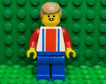 LEGO® Sports Soccer Soccer Player Red White and Blue Torso on Front, Number 9 on Back, Minifigure, Minifig
