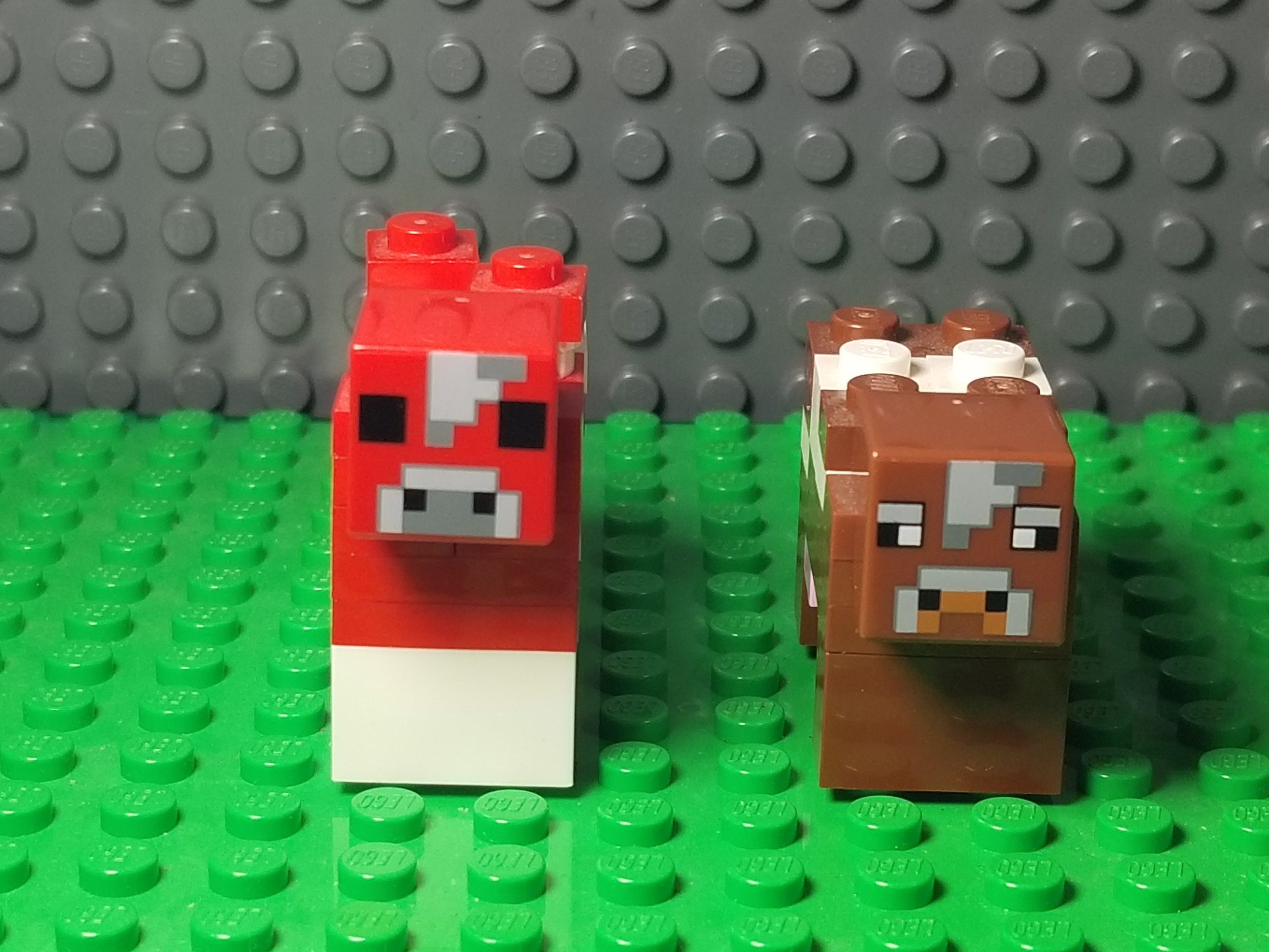 minecraft lego mooshroom
