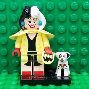 LEGO® Collectible DIsney Series 100 Cruella de Vil & Dalmatian Puppy, Minifigure, LEGO® Minifig, LEGO® People