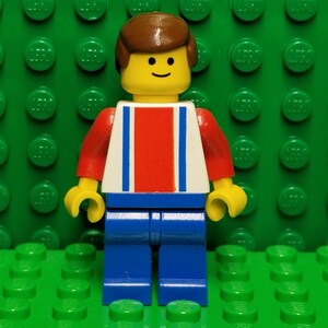LEGO® Sports Soccer Soccer Player Red White and Blue Torso on Front, Number 10 on Back, Minifigure, Minifig