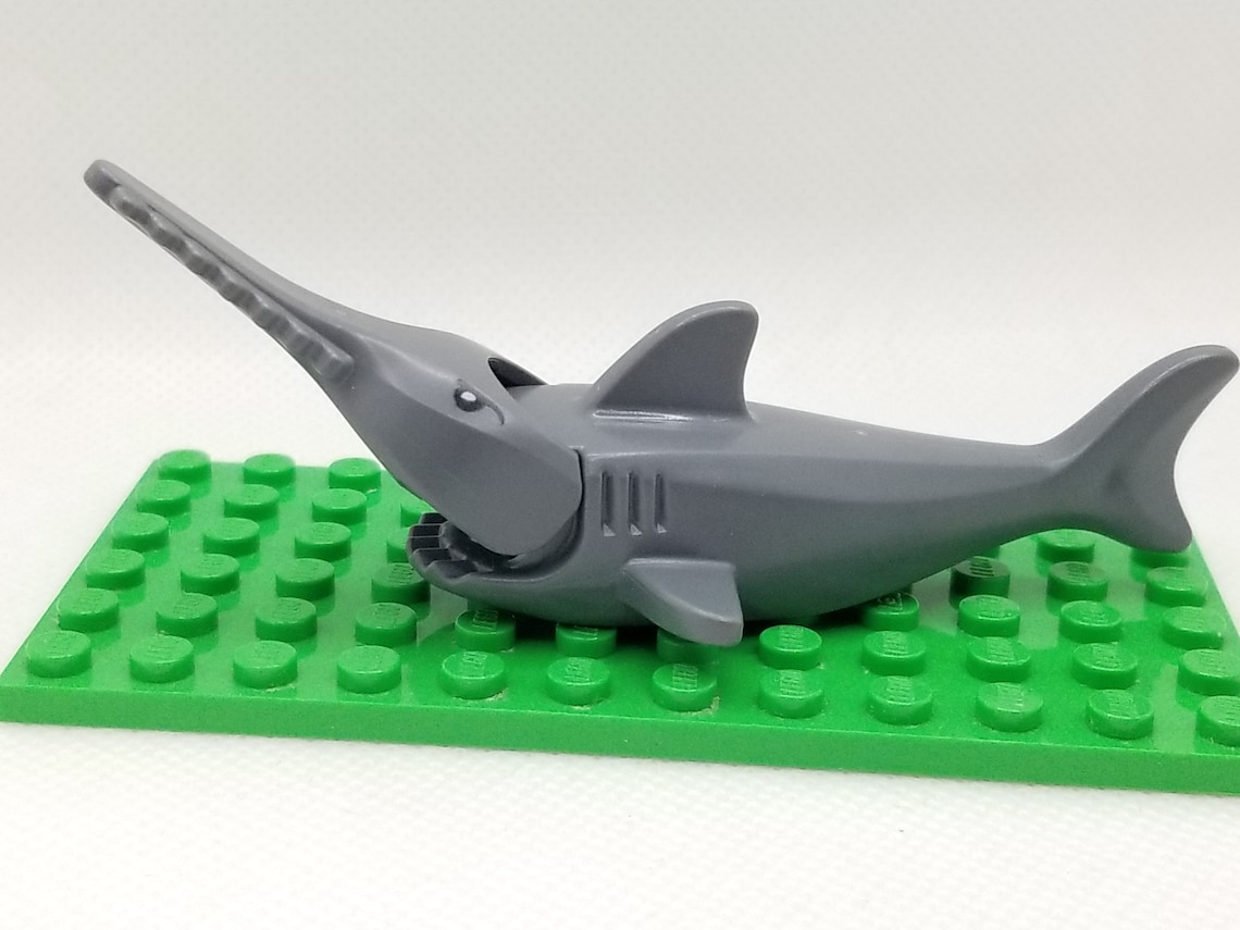 LEGO® Animals Sawfish Shark Minifigure Minifig LEGO® Etsy