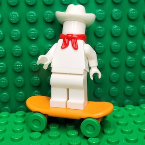 LEGO® City Town Orange with Green Wheels Skate Board Accessory, LEGO® Accessory