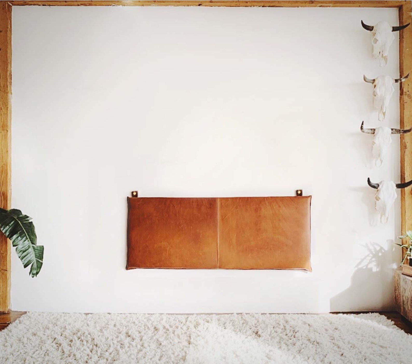 Wall Hanging Leather Headboard Cushion MODERN KING Real Etsy