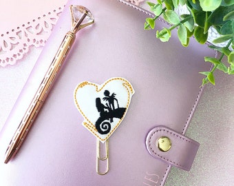 Inspired Nightmare Before Christmas Planner clip, Halloween Feltie