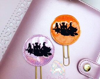 Hocus Pocus Planner clip, Witch Moon Planner clip Feltie, Halloween Planner clip