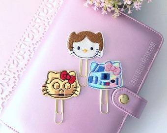 Kitty Wars Planner clip, Princess Planner Clip, Planner Clip