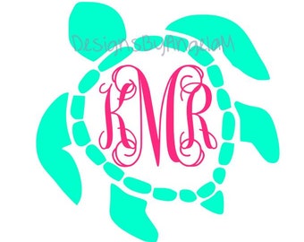 Download Monogram Decal Svg Etsy