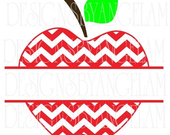 Chevron Apple Svg Etsy