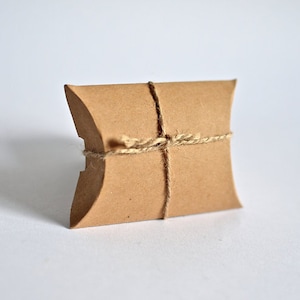 Oreiller kraft pour cadeau de mariage, boîte cadeau x50