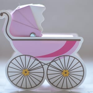 Baby Carriage Favour Box