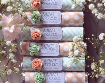 Personalised Mint to Be Wedding Favour x50