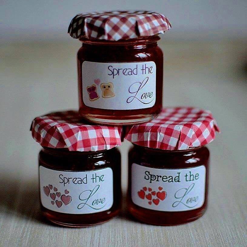 Personalised Jam Jar Wedding Favour