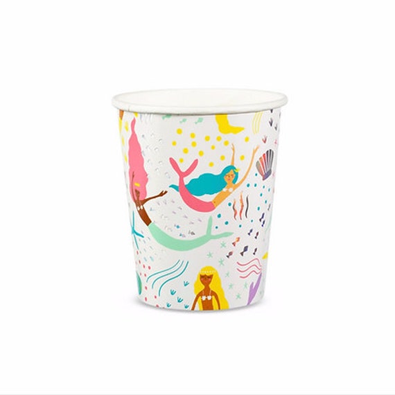 Mermaids Sea Paper Cups Mermaids Sea Paper Cups