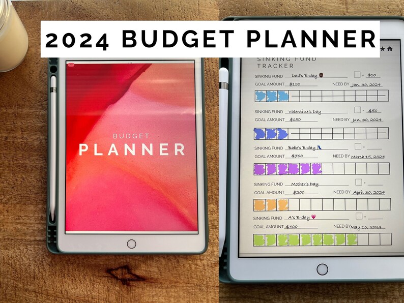 2024 Digital iPad Budget Planner by Ashley Udoh Goodnotes image 1