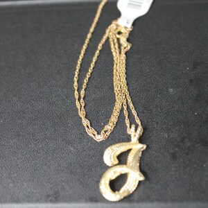 Vintage J Pendant/Necklace Custom 14K Y/G Estate Piece 50% Off image 5