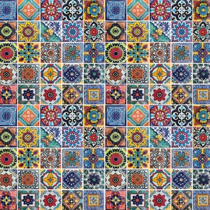 200 MIXED DESIGNS Mexican tile handmade talavera backsplash mosaic 2 X 2"