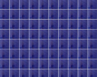 20 CERAMIC TILES 6" Cobalt Blue Mexican tile, handmade talavera backsplash mosaic 6X6 6"x6"