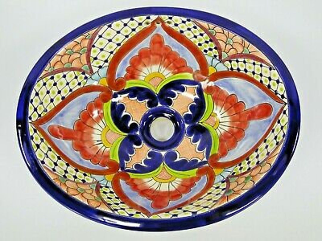 17 X 14 TALAVERA SINK Drop in or Undermount Mexican Bathroom Handmade Ceramic Etsy