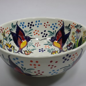 10" ROUND TALAVERA SINK, vessel mexican bathroom sink handmade folk art ceramic