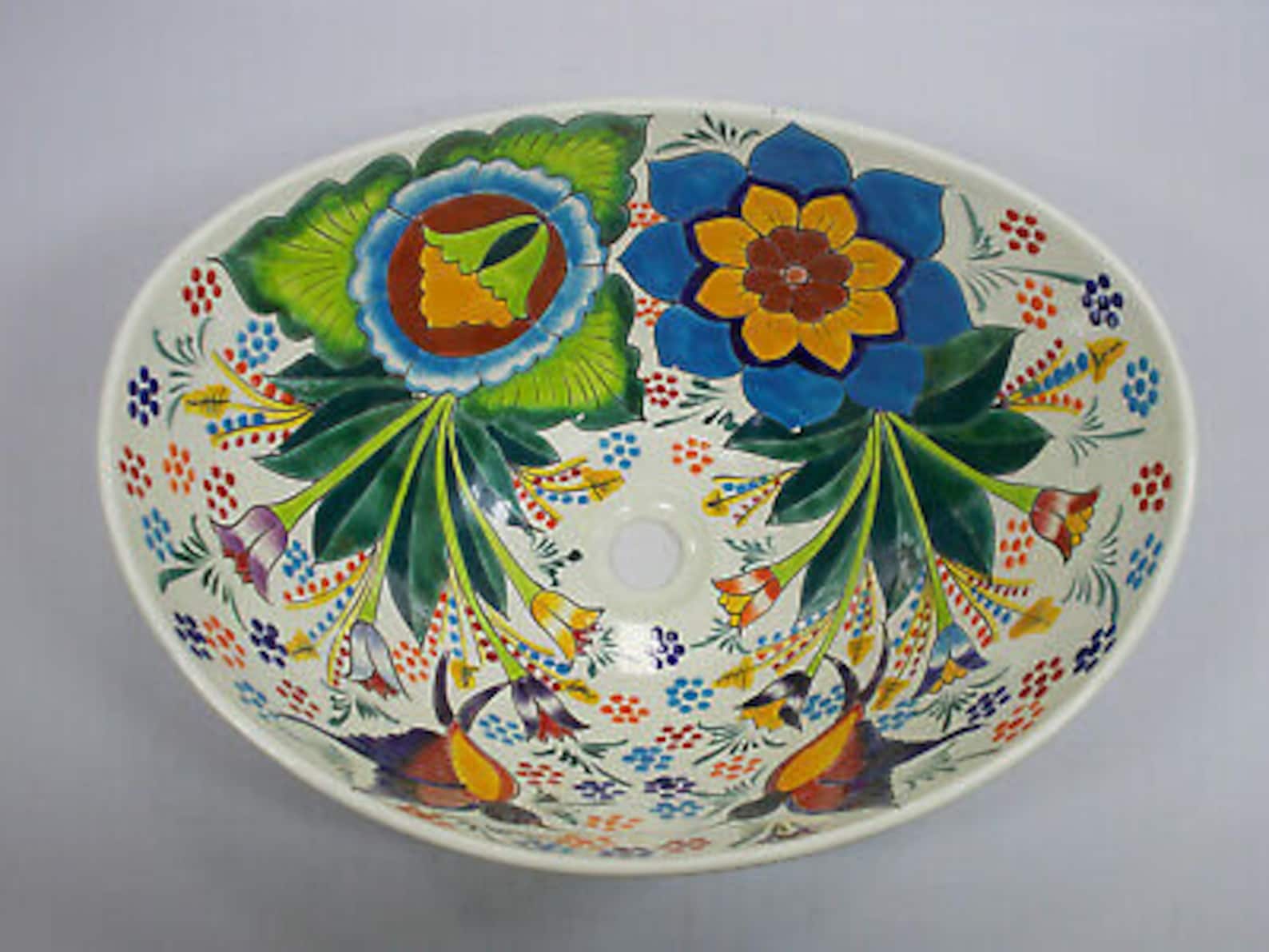 18 TALAVERA SINK oval vessel mexican handmade Etsy