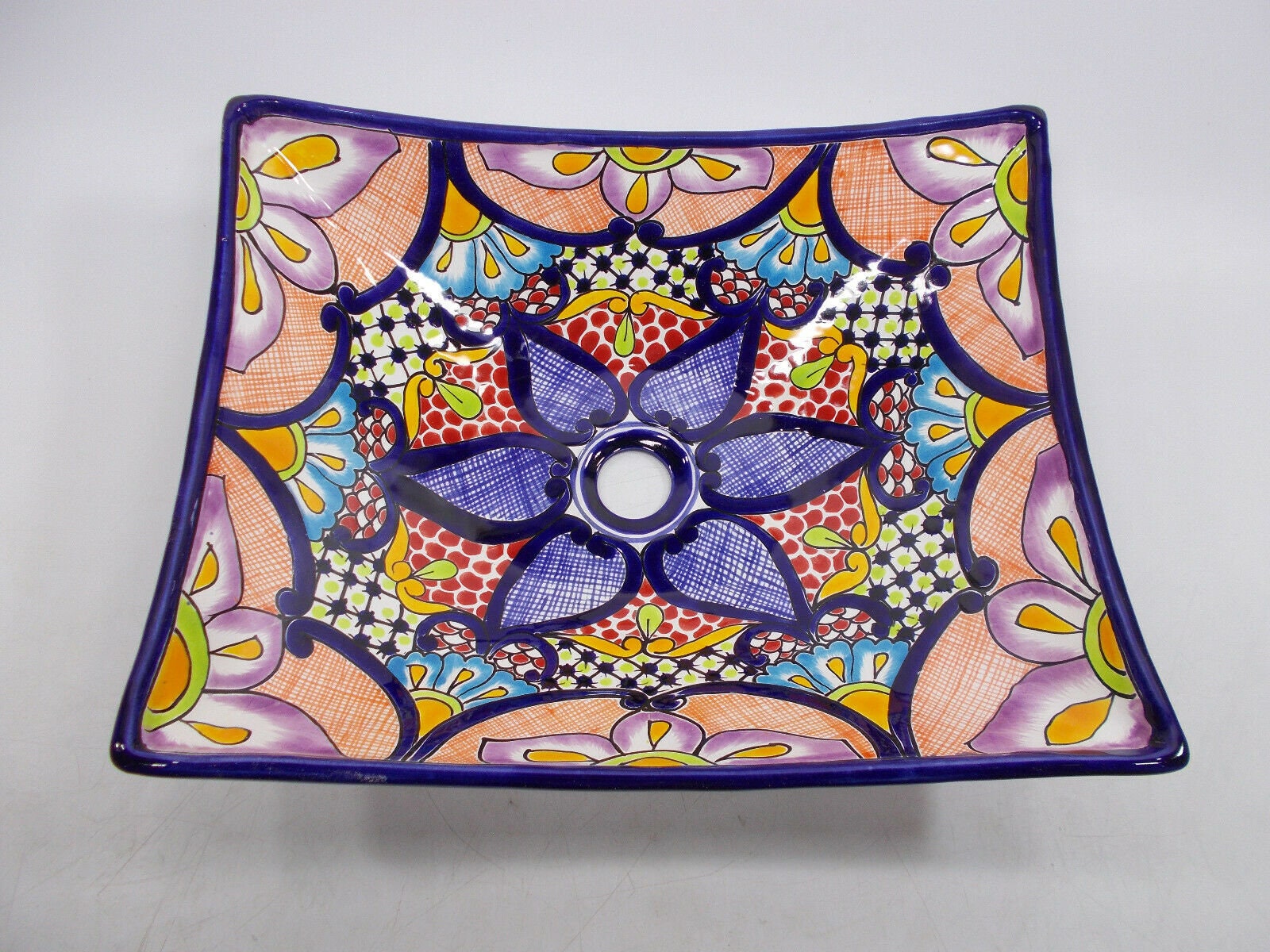 16 RECHTECKIGES TALAVERA WASCHBECKEN Gefäß mexikanisches | Etsy