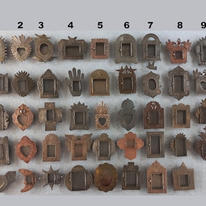 TIN NICHO SET wholesale, punched tin, handmade in Mexico, Mexican artisanal handcrafted handmade