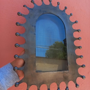 TIN NICHO 14 inch tall, Punched Tin, Handmade in Mexico, Mexican Artisanal handcrafted handmade