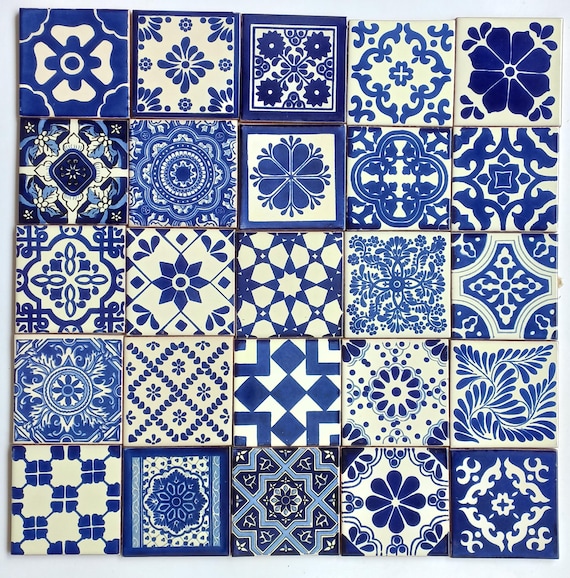 Carreaux de bordure en céramique émaillée bleue à motif queue de bœuf Carreaux de bordure en céramique émaillée bleue à motif queue de bœuf
