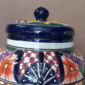 WATER CROCK Beverage Dispenser Mexican Talavera Pottery Container Cute ...