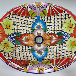 メキシコ製洗面台（ドロップイン式） - Floresa - 43cm x 13cm - Etsy 日本