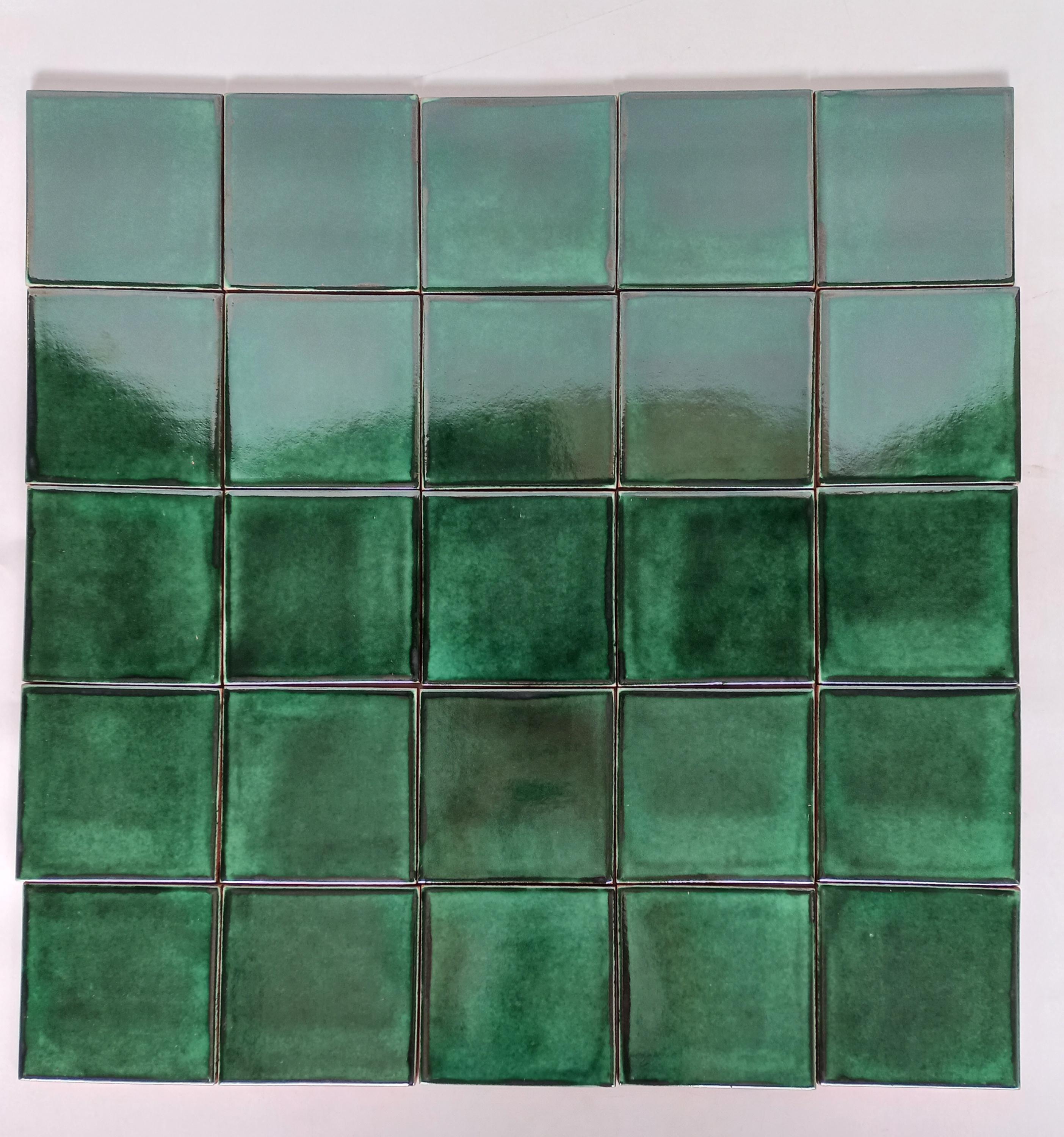 100 CERAMIC TILES GREEN Mexican Handmade Talavera Tile Backsplash Mosaic 4  X 4\, image size:2807x3000