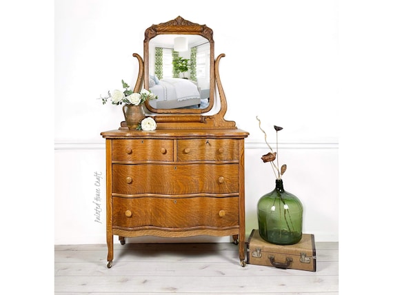 Tiger oak dresser for sale deals