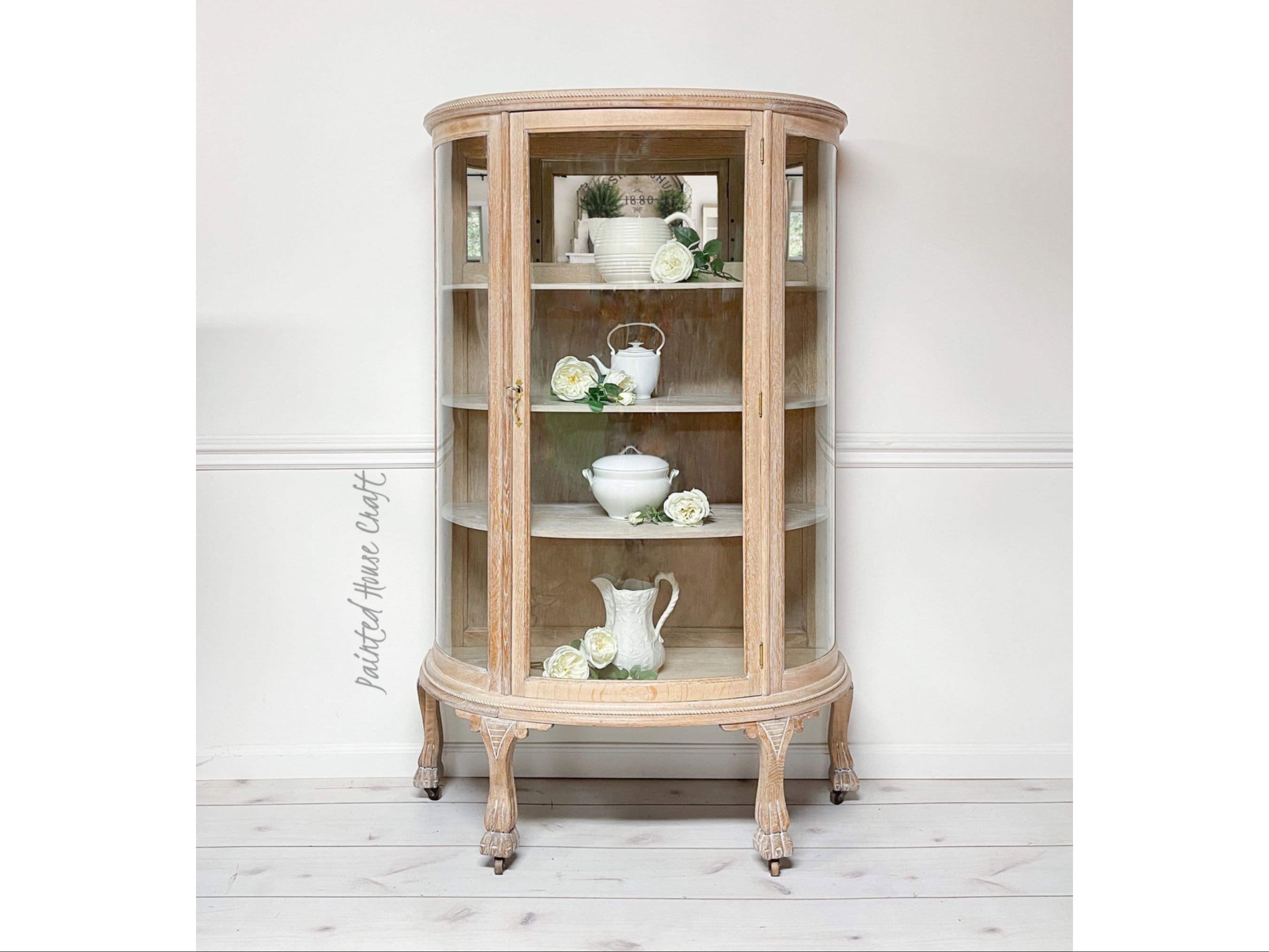 Glass front curio cabinet discount