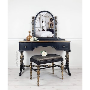 knee length dresses for ladies Large 45.2inch Makeup Vanity Table Young Girls Vanities with Lighted Mirror  Power Strip