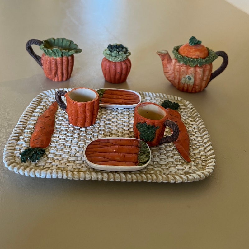 Miniature Tea Set - Etsy