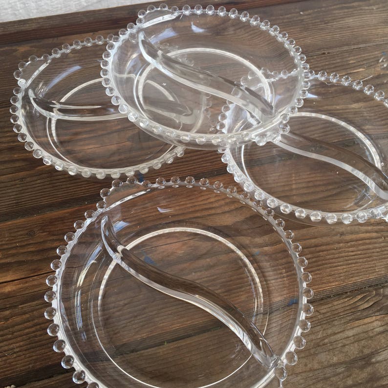 Imperial Candlewick Clear Glass Relish Condiment Dishes With Etsy