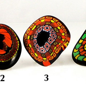 Murano Glass Rings in a Maasai Design, Ethnic Ring, Ethnic Jewelry, Bague Ethnique, Maasai Ring, Glass Ring, Murano Glass Jewellery, Murrine